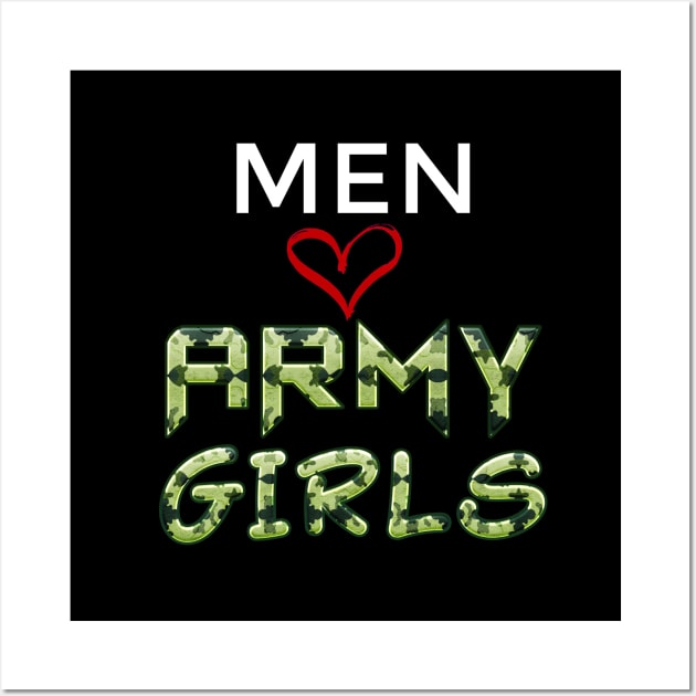 men love army girls,hero navy military girlfriend Wall Art by charizmano